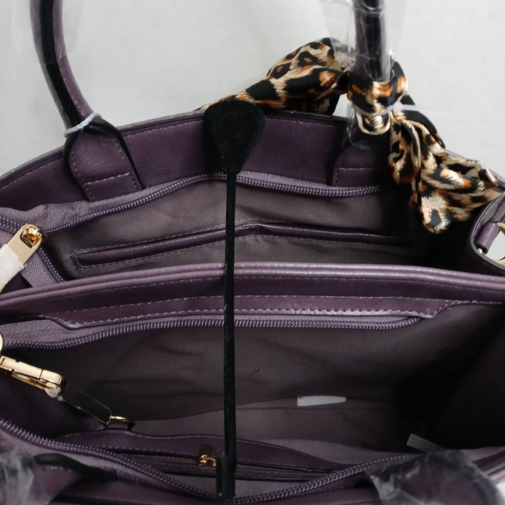Purple Quilted Handbag - Picture 4 of 8